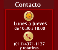 horario y telfonos de contacto