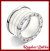 Anillo de Acero Bvlgar B-Zero White/Plat