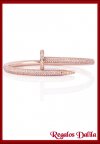 Pulsera A.Quirrgico CLOU PAV ROSE