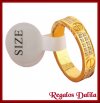 Anillo Acero Quirrgico GOLD PAVED 2H